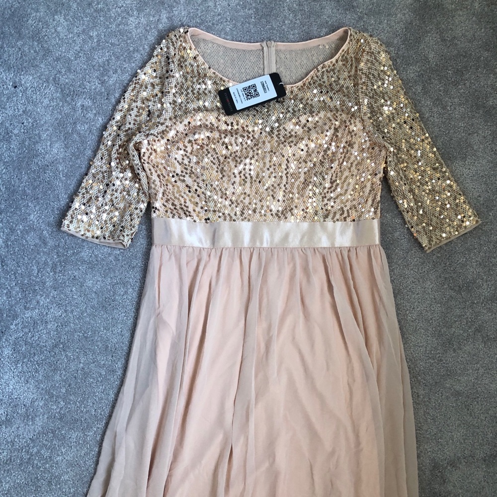 Long Sequin Evening Dress